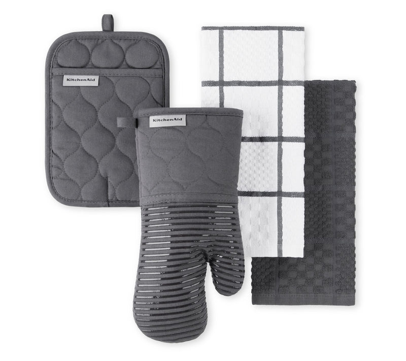 KitchenAid Quilted Cotton Terry Cloth 4-Piece Set — View 17