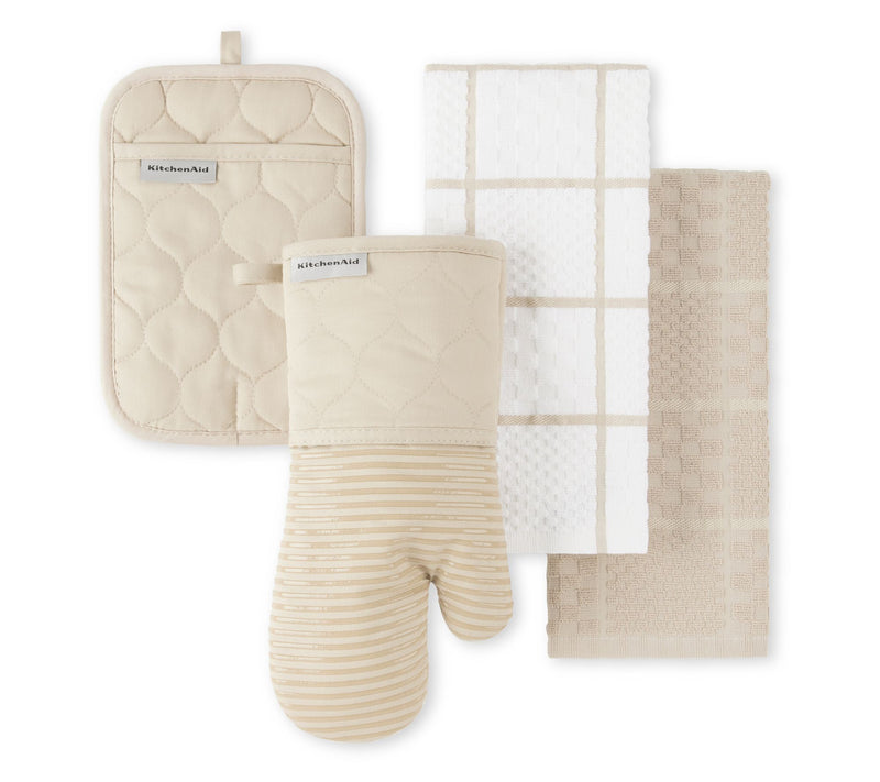 KitchenAid Quilted Cotton Terry Cloth 4-Piece Set — View 20