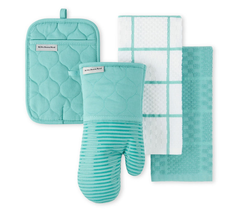KitchenAid Quilted Cotton Terry Cloth 4-Piece Set — View 22