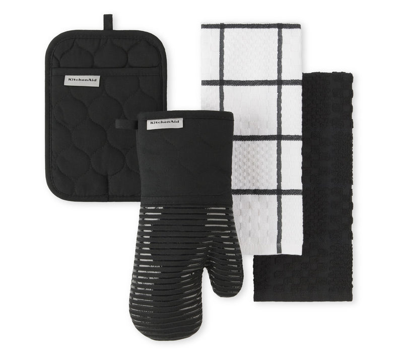 KitchenAid Quilted Cotton Terry Cloth 4-Piece Set — View 23