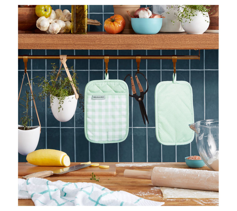 KitchenAid Gingham Pot Holder 2 Piece-Set — View 4