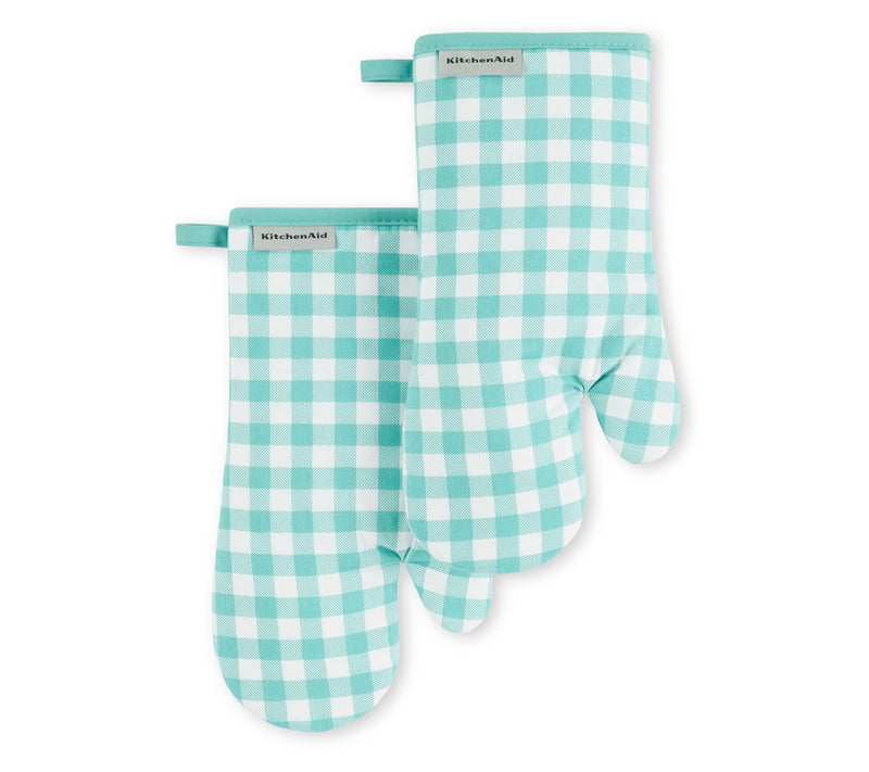 KitchenAid Gingham Oven Mitt 2-Pack Set — View 18