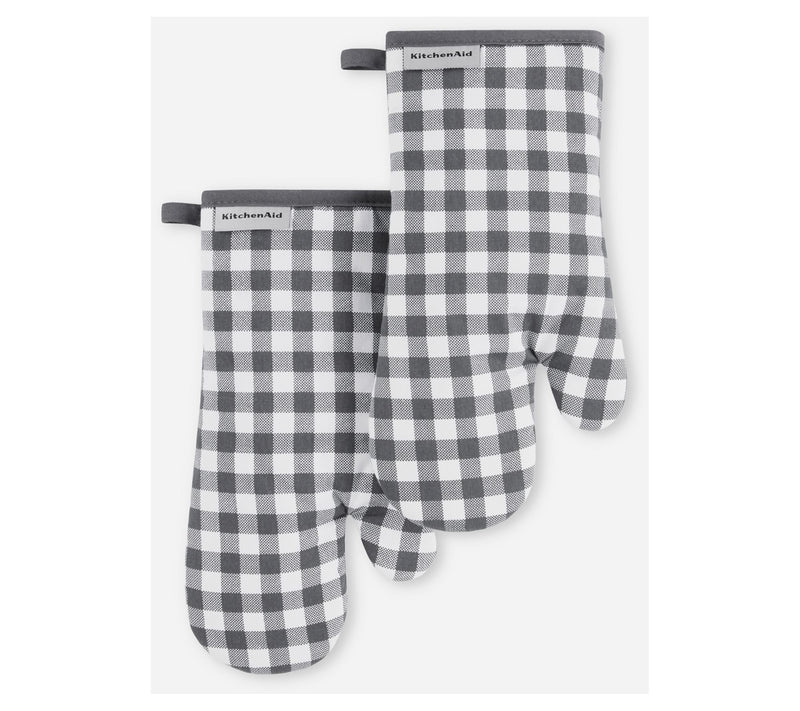 KitchenAid Gingham Oven Mitt 2-Pack Set — View 19