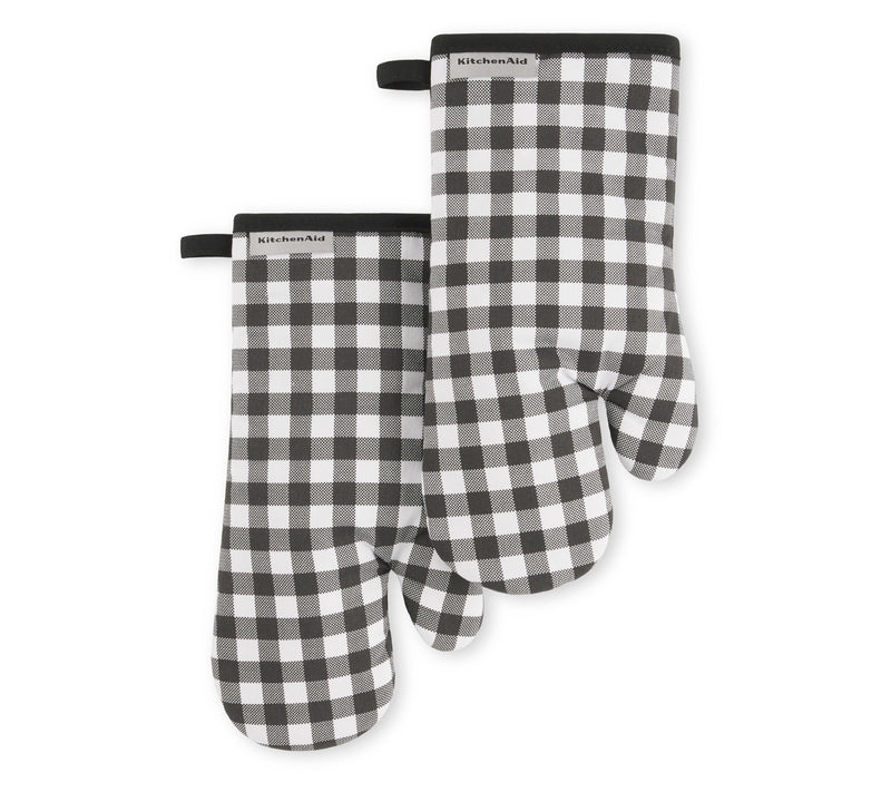 KitchenAid Gingham Oven Mitt 2-Pack Set — View 20