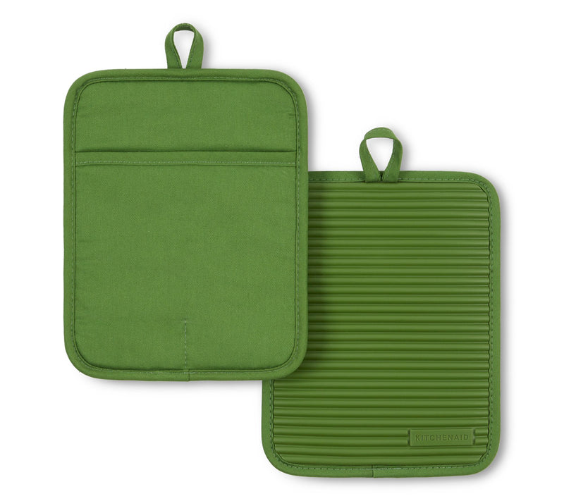 KitchenAid Ribbed Soft Silicone Pot Holder 2 Pack-Set — View 33