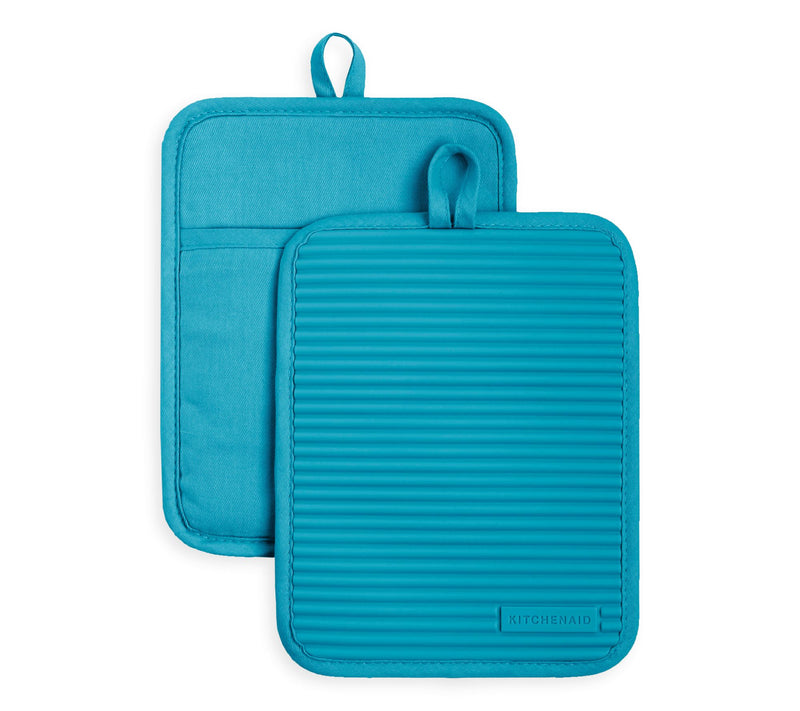 KitchenAid Ribbed Soft Silicone Pot Holder 2 Pack-Set — View 36