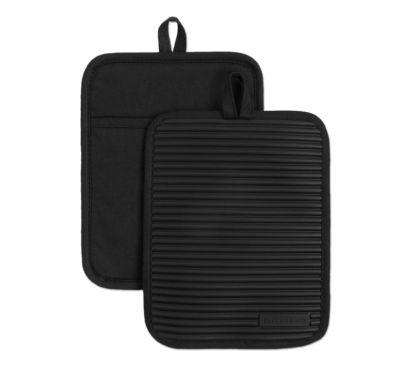 KitchenAid Ribbed Soft Silicone Pot Holder 2 Pack-Set — View 39