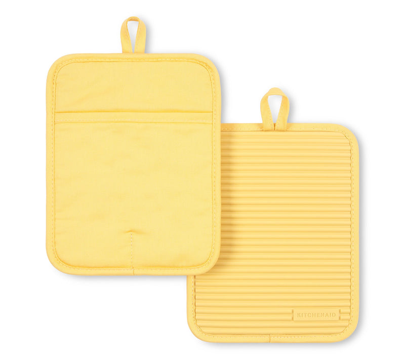 KitchenAid Ribbed Soft Silicone Pot Holder 2 Pack-Set — View 41