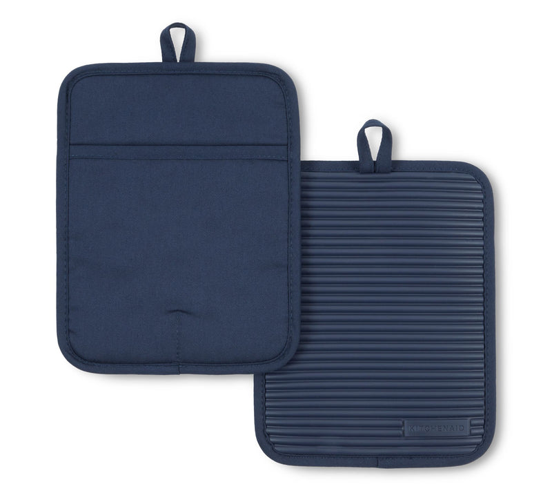 KitchenAid Ribbed Soft Silicone Pot Holder 2 Pack-Set — View 42