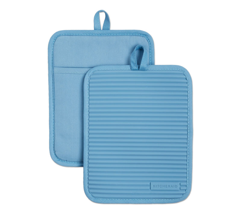KitchenAid Ribbed Soft Silicone Pot Holder 2 Pack-Set — View 47