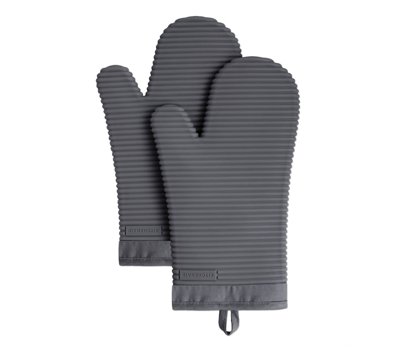 KitchenAid Ribbed Soft Silicone Oven Mitt 2 Pack-Set — View 29