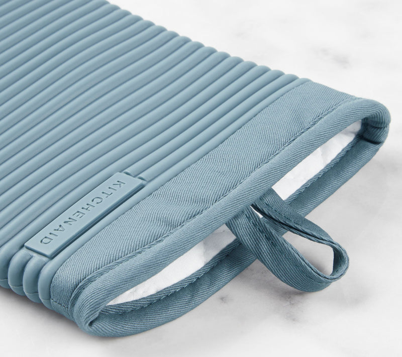 KitchenAid Ribbed Soft Silicone Oven Mitt 2 Pack-Set — View 2