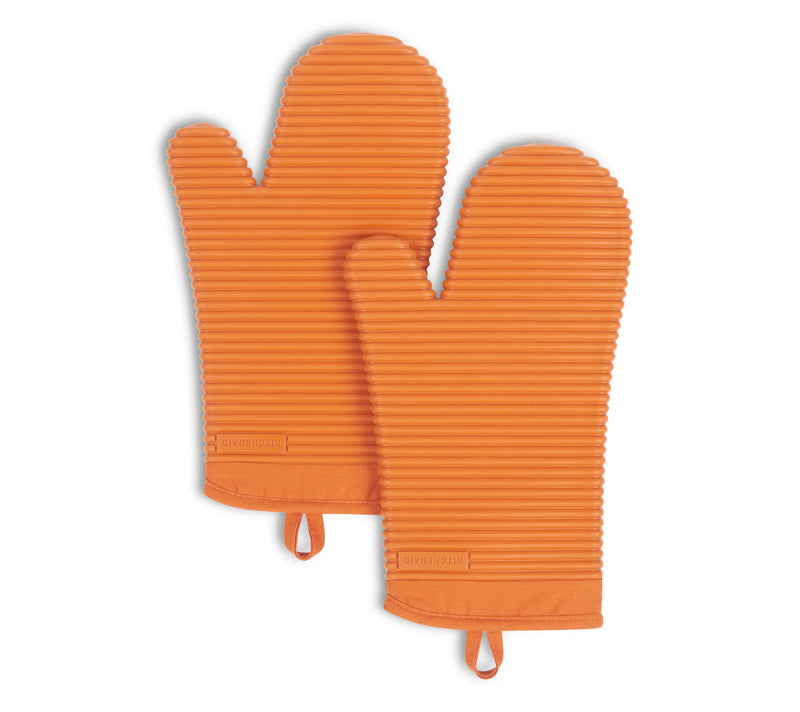 KitchenAid Ribbed Soft Silicone Oven Mitt 2 Pack-Set — View 32