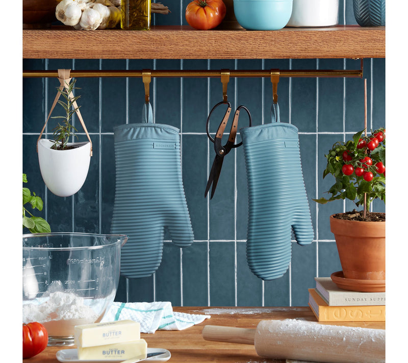 KitchenAid Ribbed Soft Silicone Oven Mitt 2 Pack-Set — View 4