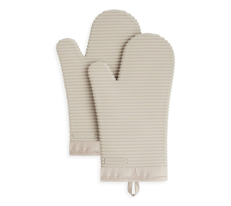 KitchenAid Ribbed Soft Silicone Oven Mitt 2 Pack-Set — View 33