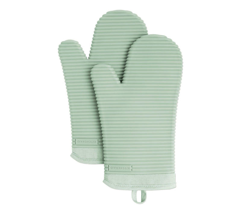 KitchenAid Ribbed Soft Silicone Oven Mitt 2 Pack-Set — View 37