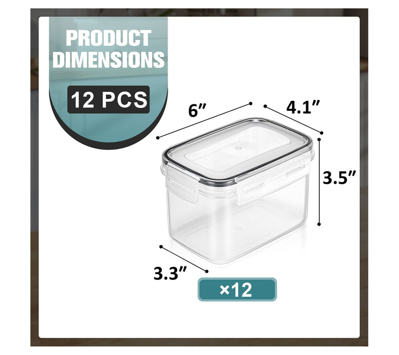 Sorbus Airtight Food Storage Containers with Lids 12-Pack — View 3