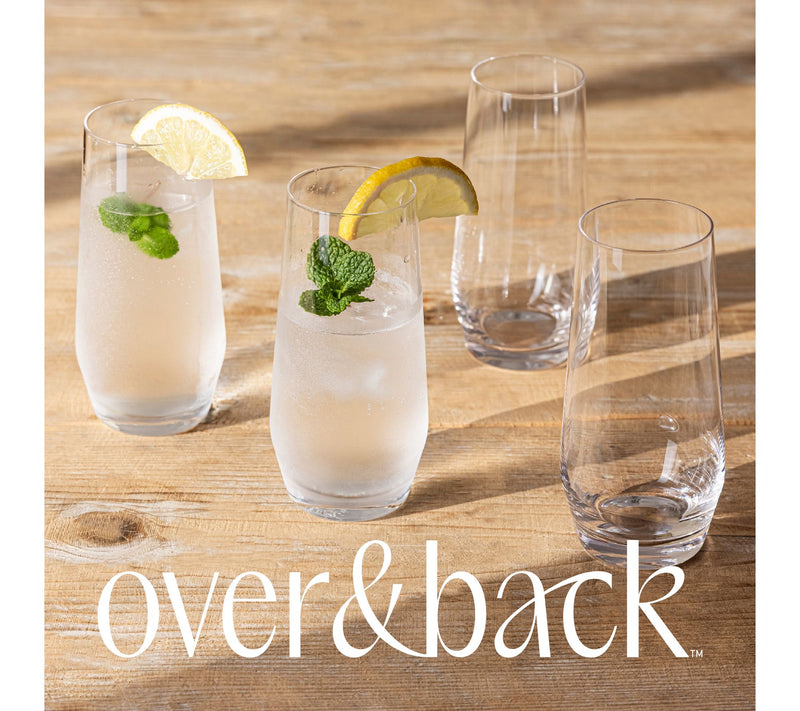 over&back Stemless Mouth-Blown Glassware Set of4 — View 3