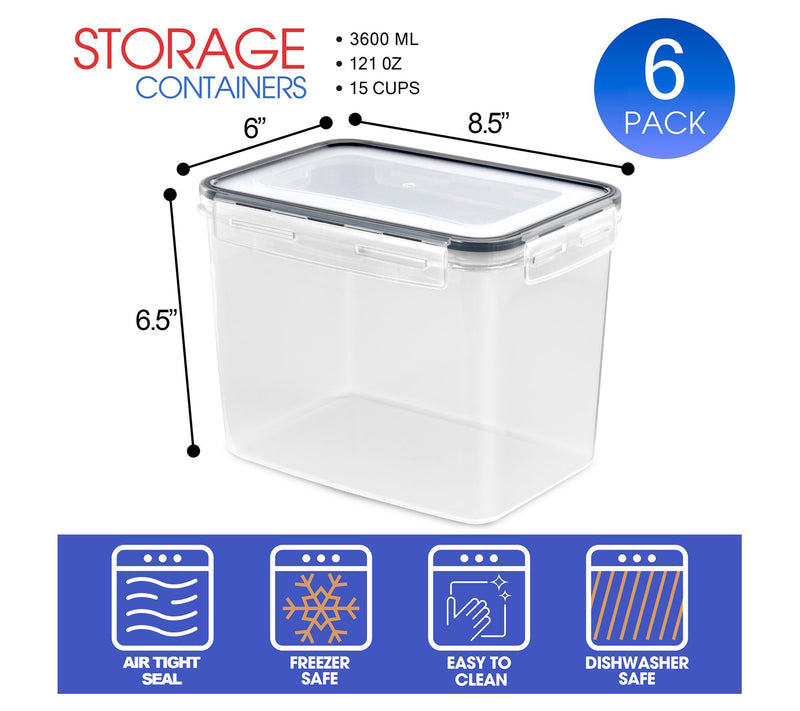 Sorbus Food Storage Containers with Airtight Lids 6-Pack — View 3