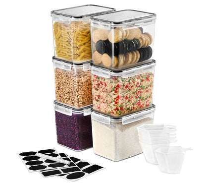 Sorbus Food Storage Containers with Airtight Lids 6-Pack