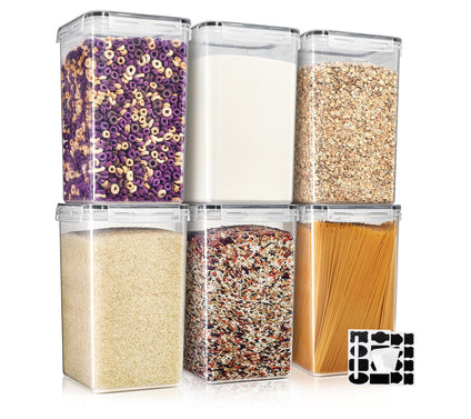 Sorbus 6-Pack Food Storage Containers with Airtight Lids