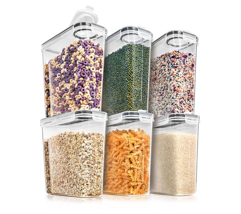 Sorbus 6-Pack Food Storage Dispensers with Airtght Lids — Main view