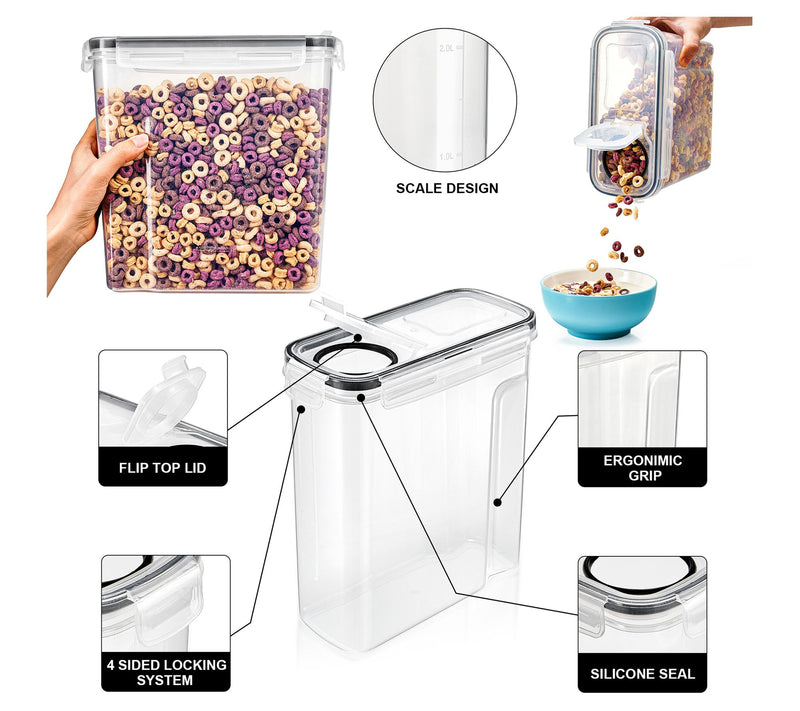 Sorbus Food Sto rage Dispensers with Airtight Lids 2-Pack — View 4