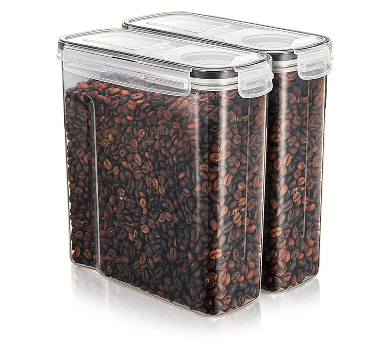 Sorbus Airtight Coffee Bean St orage Set Clear Plastic 2-Pack — View 7