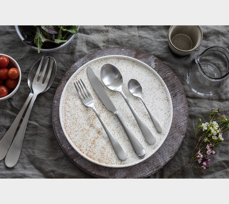 Mepra Natural 5 Piece Flatware Set - Ice — View 2