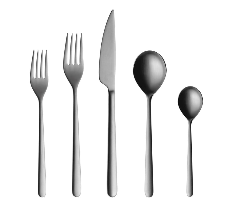 Mepra 5 Piece Linea Flatware Set- Ice — Main view