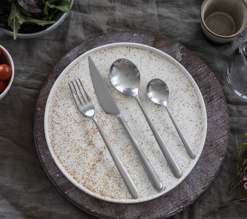 Mepra 5 Piece Linea Flatware Set- Ice — View 2