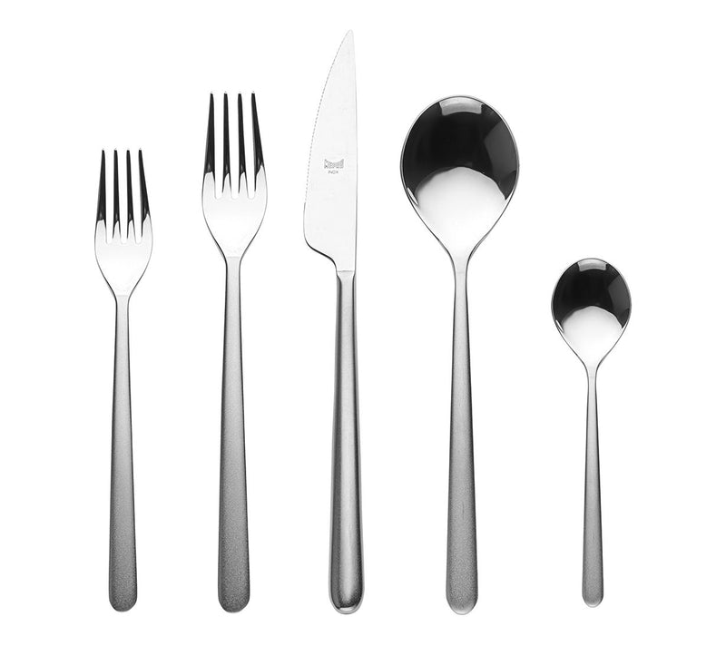Mepra 5 Pc Linea Flatware Set - Frozen — Main view