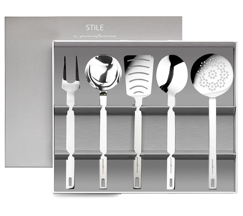 Mepra  5 Pc Stile Kitchen Tools with Box - Silver — Main view