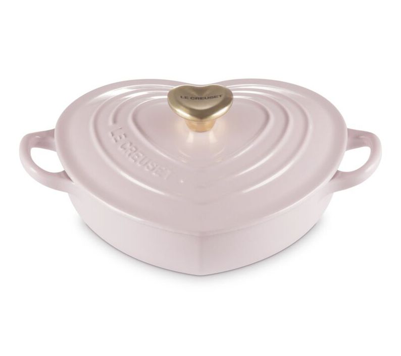 Le Creuset 1.25-qt. Shallow Heart Cocotte with Heart Knob — Main view