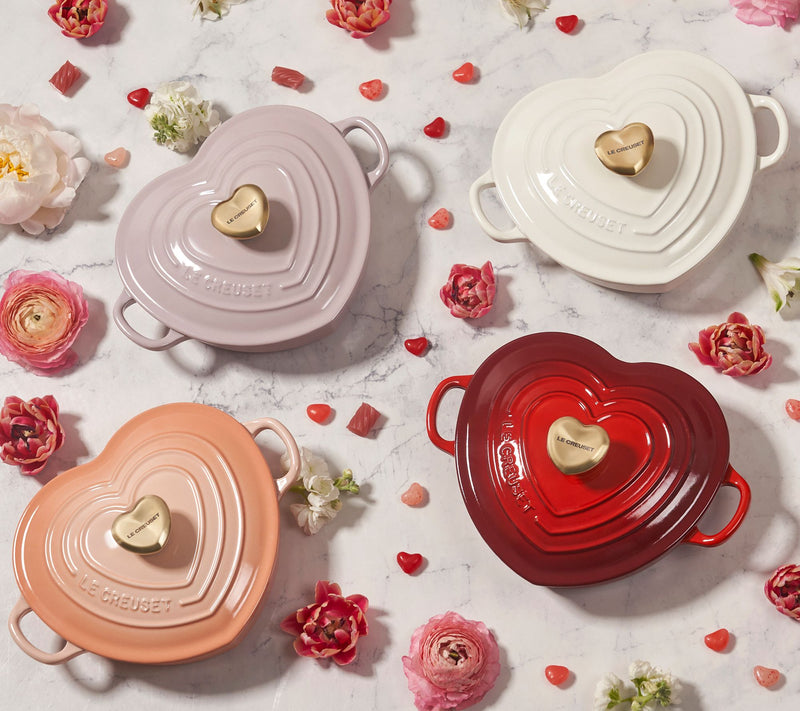 Le Creuset 1.25-qt. Shallow Heart Cocotte with Heart Knob — View 2