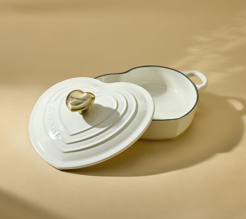 Le Creuset 1.25-qt. Shallow Heart Cocotte with Heart Knob — View 4