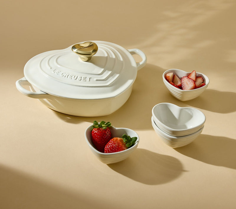 Le Creuset 1.25-qt. Shallow Heart Cocotte with Heart Knob — View 3