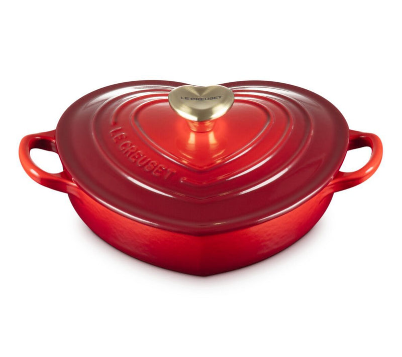 Le Creuset 1.25-qt. Shallow Heart Cocotte with Heart Knob — View 12