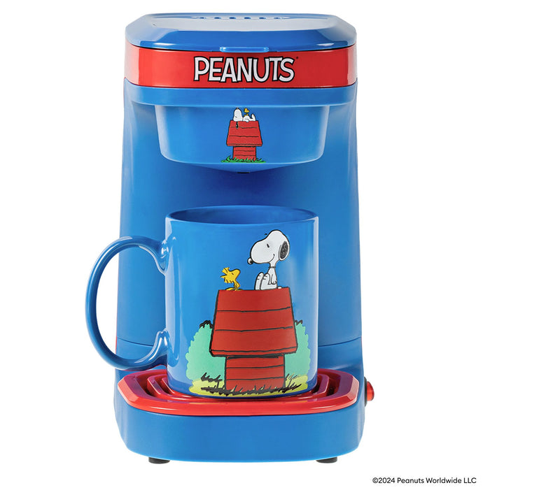 Uncanny Brands Peanuts Single-Serve Coffee Maker w/ Mugs — View 3
