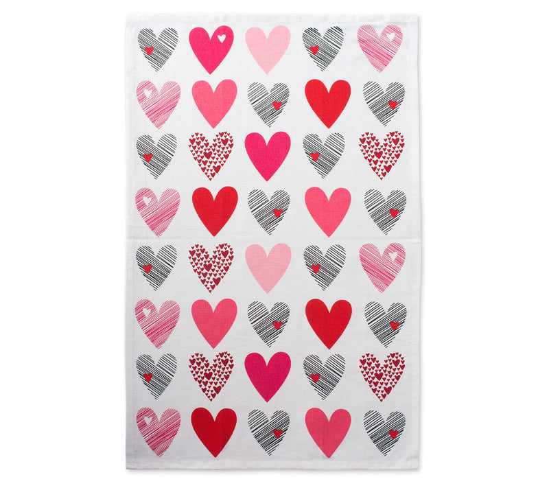 Design Imports Hearts Collage Printed Kitchen Towels Set of 2 — View 7