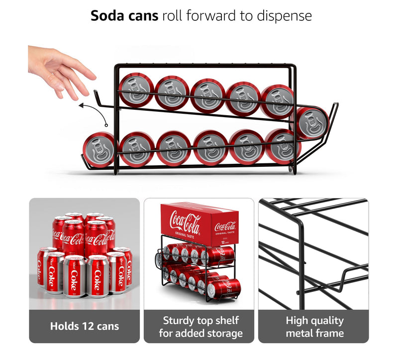 Sorbus Soda Can Rack Beverage Dispenser 2 Pack — View 4