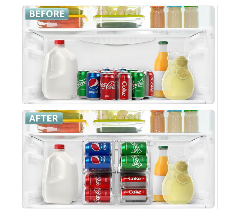 Sorbus 4 Pack Soda Can Organizer - 12 Can DrinkDispenser — View 6