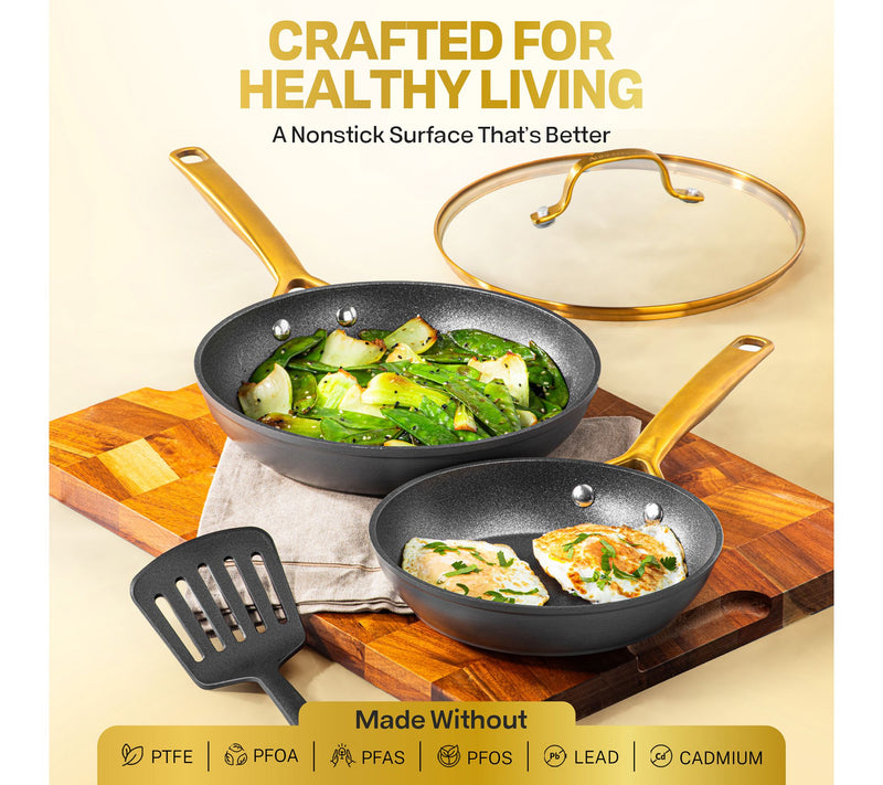 Granitestone Armor Max Gold 20 Piece Cookware and Bakeware Set — View 5