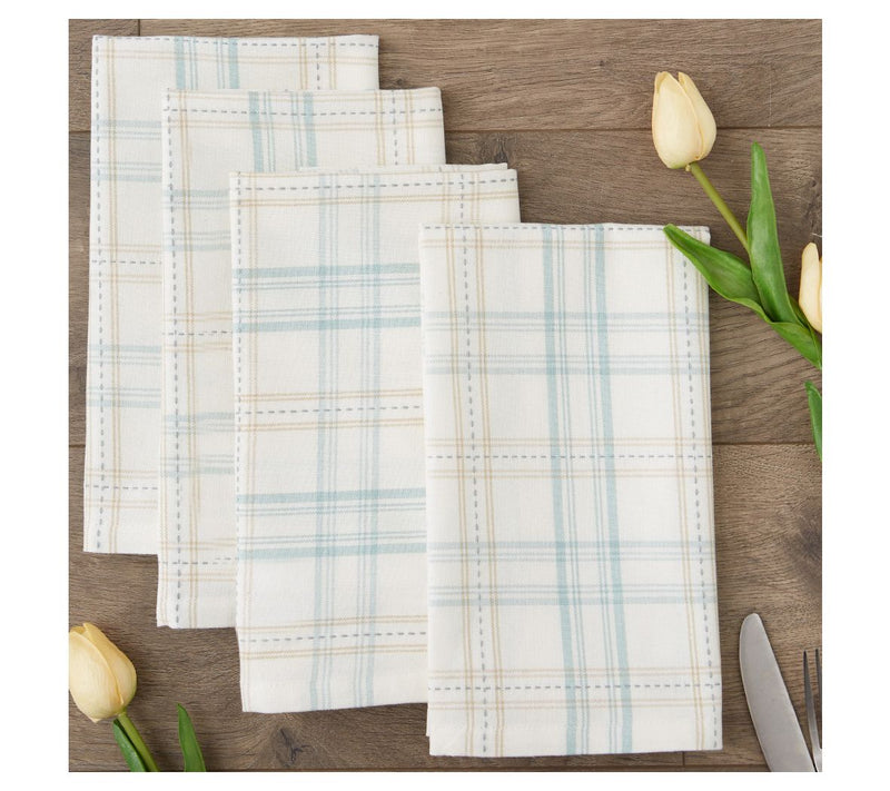 Design Imports Cottontail Garden Plaid Napkin Set of 4 — View 3