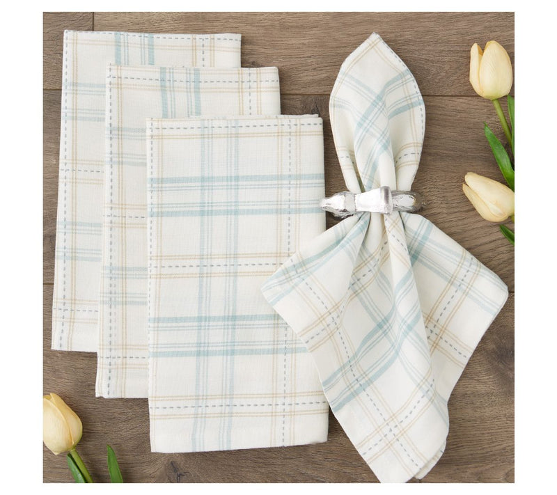 Design Imports Cottontail Garden Plaid Napkin Set of 4 — View 2