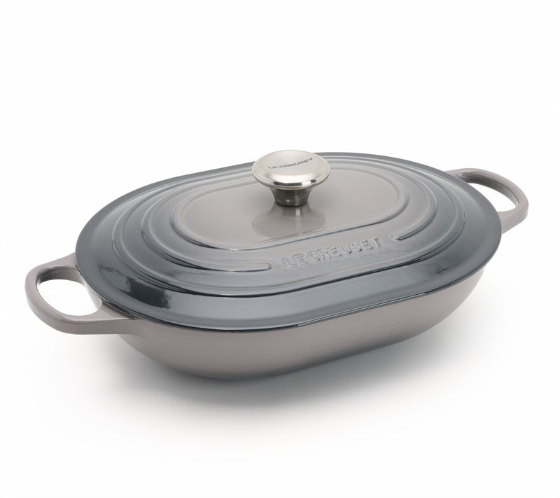 Le Creuset 3.75-qt Signature Cast-Iron Oval Casserole w/Lid — View 15