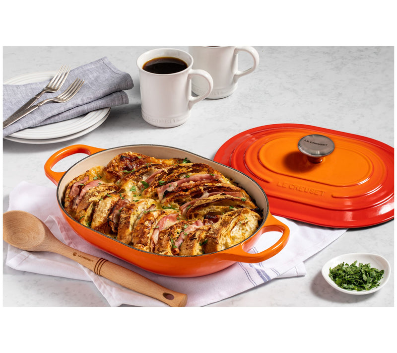 Le Creuset 3.75-qt Signature Cast-Iron Oval Casserole w/Lid — View 25