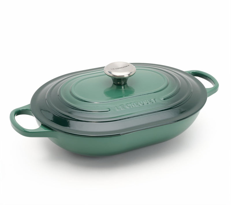 Le Creuset 3.75-qt Signature Cast-Iron Oval Casserole w/Lid — View 3