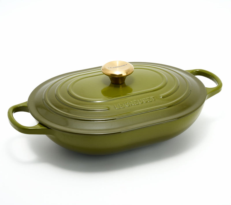 Le Creuset 3.75-qt Signature Cast-Iron Oval Casserole w/Lid — View 13