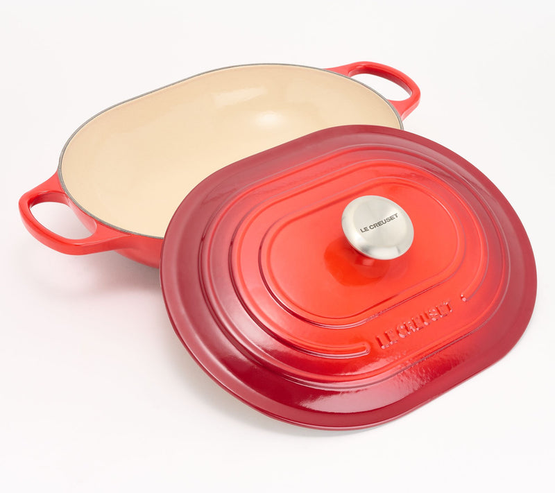 Le Creuset 3.75-qt Signature Cast-Iron Oval Casserole w/Lid — View 22